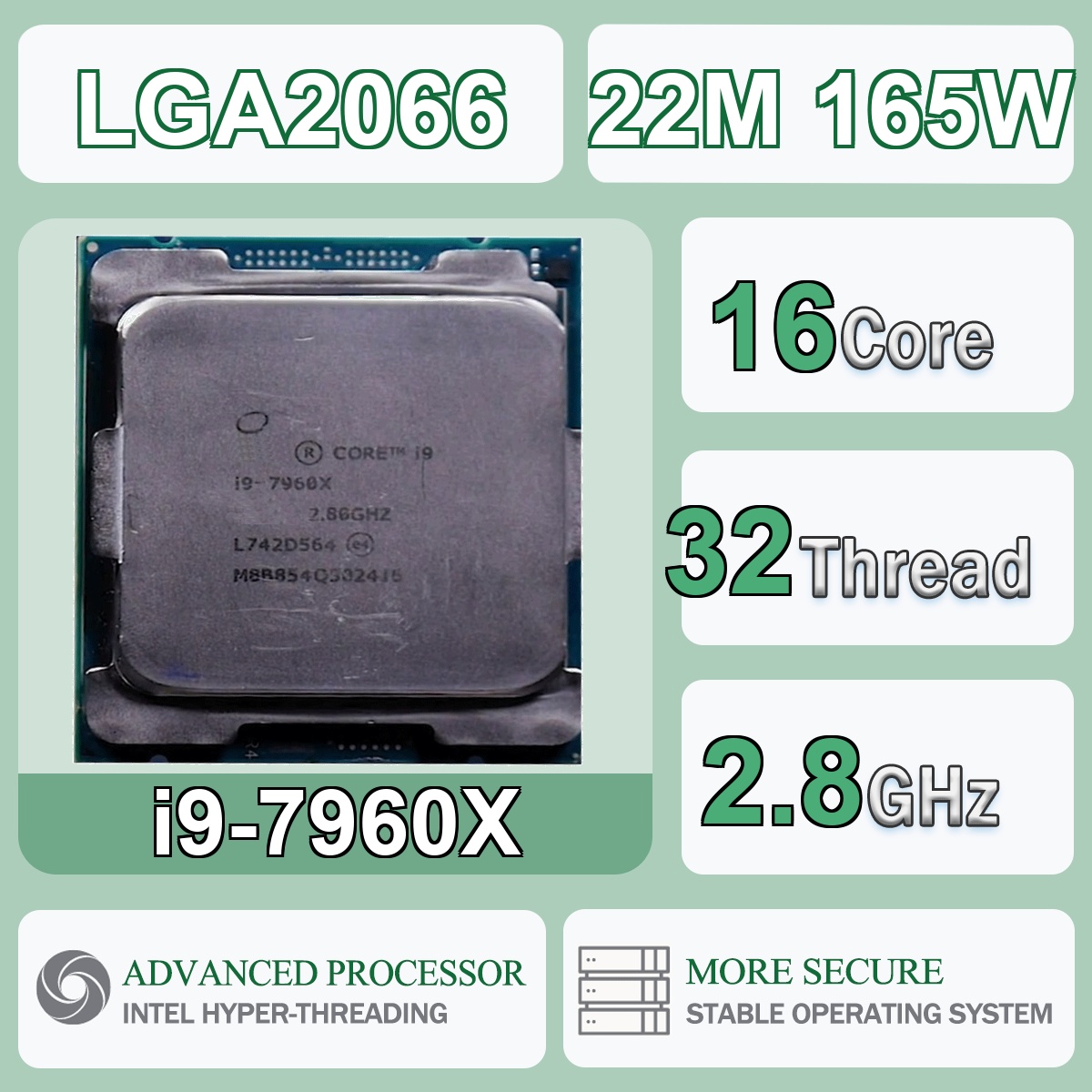 Intel Cpu Core I9 - Intel Core i9-7960X 16 Kerne 32