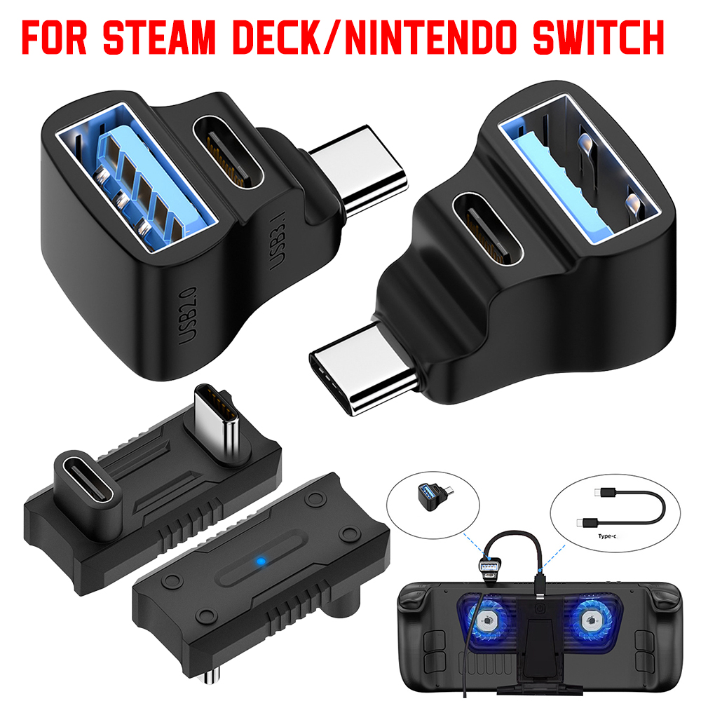 Gaming Accessories Asus - 180-Grad-Winkel-USB-Adapter für Steam Deck 1 bis