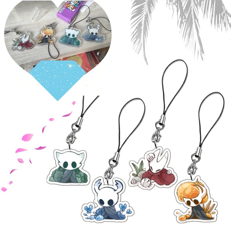 Gaming Accessories Phone - Hollow Knight Spiel-Handykette Doppelseitiger Niedlicher Schlüsselanhänger