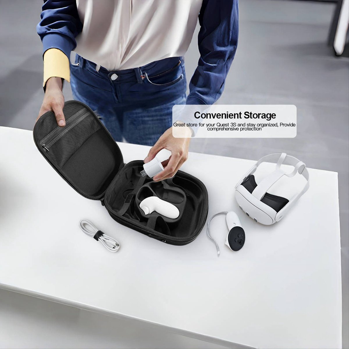 Gaming Accessories Vr - Willkommensangebot~Tragetasche für 3S VR Gaming Headset