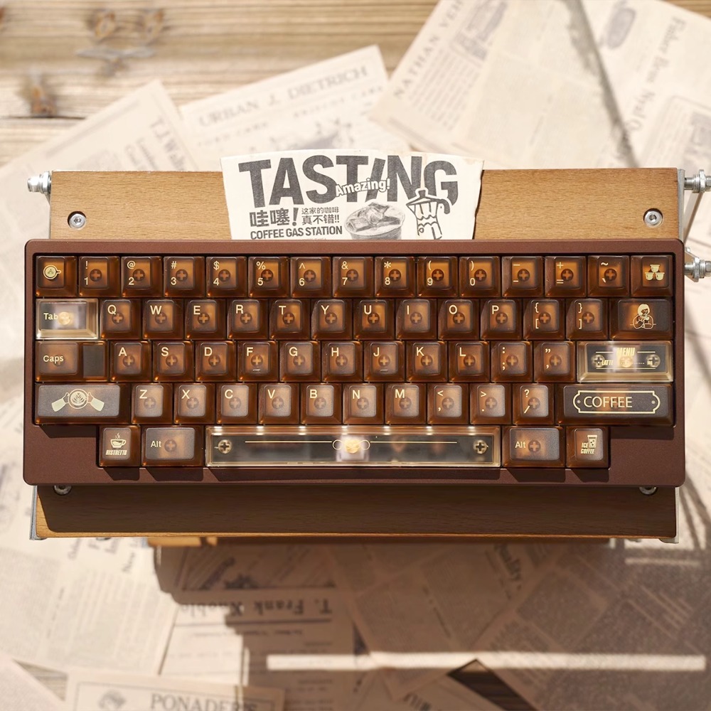 Gaming Accessories Shop - Maßgefertigtes TapTempo Coffee Shop Tastenkappen-Set 154
