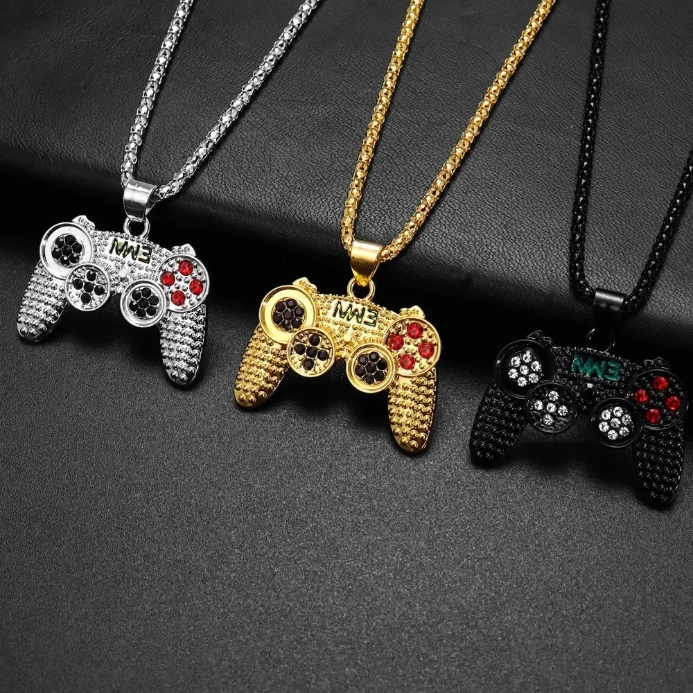 Gaming Accessories Gift Ideas - Halskette mit Anhänger im Hip-Hop-Stil, Party-Ready,
