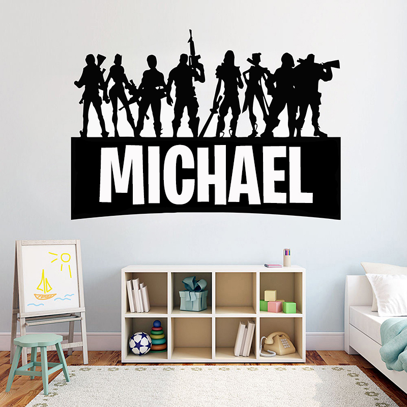 Gaming Accessories Bedroom - Spiel Gamer Personalisierte Name wand Dekor
