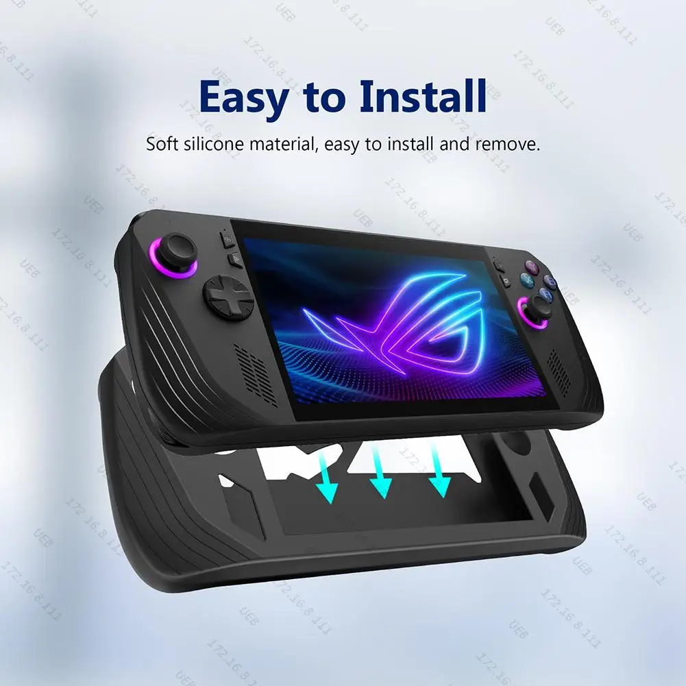 Gaming Accessories Asus - Silikon-Schutzhülle, stoßfeste Schutzhülle, kratzfest, mit Trageband,