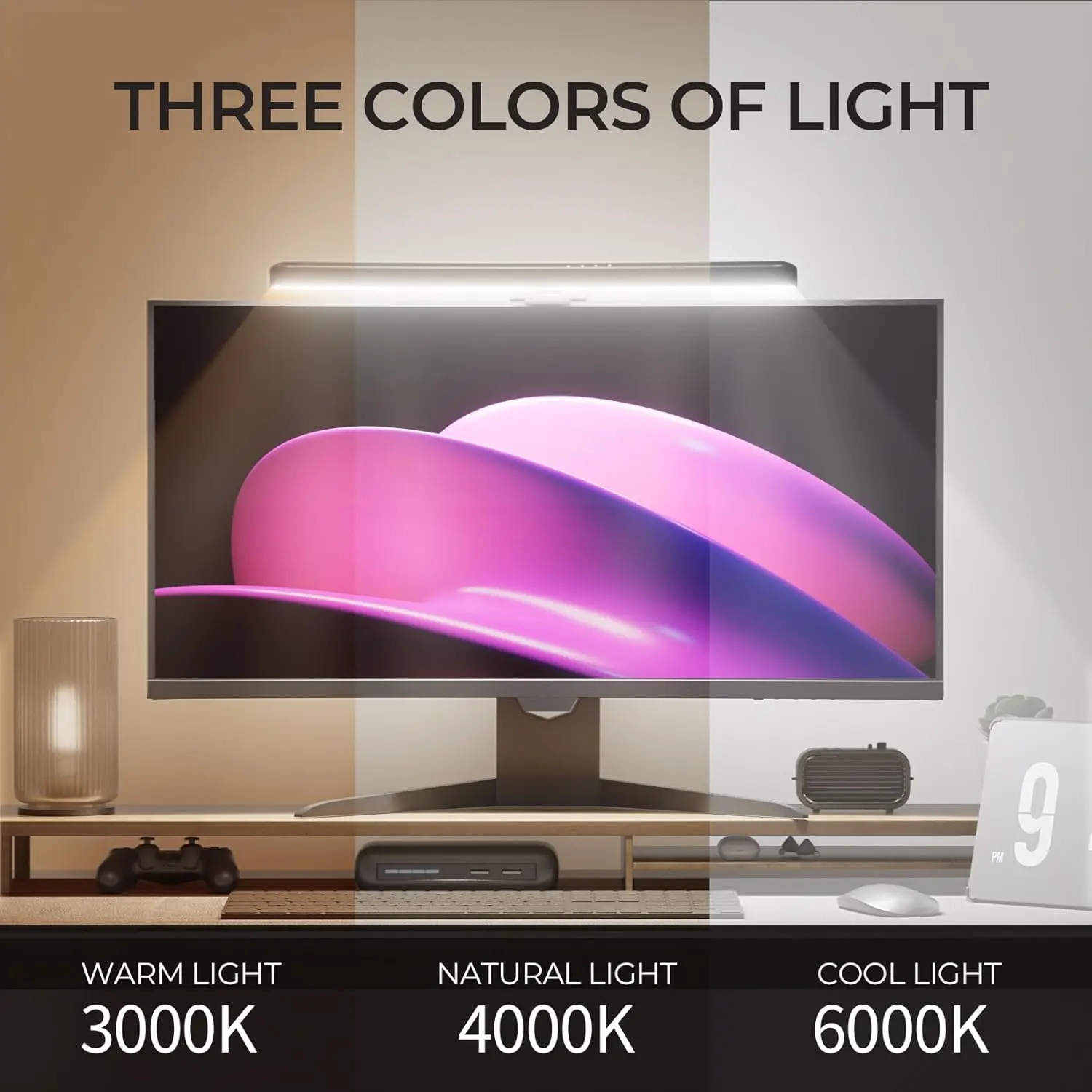 Monitor Licht Bar Gebogen mit  – Gaming Accessories Bedroom Bewertung und Preis