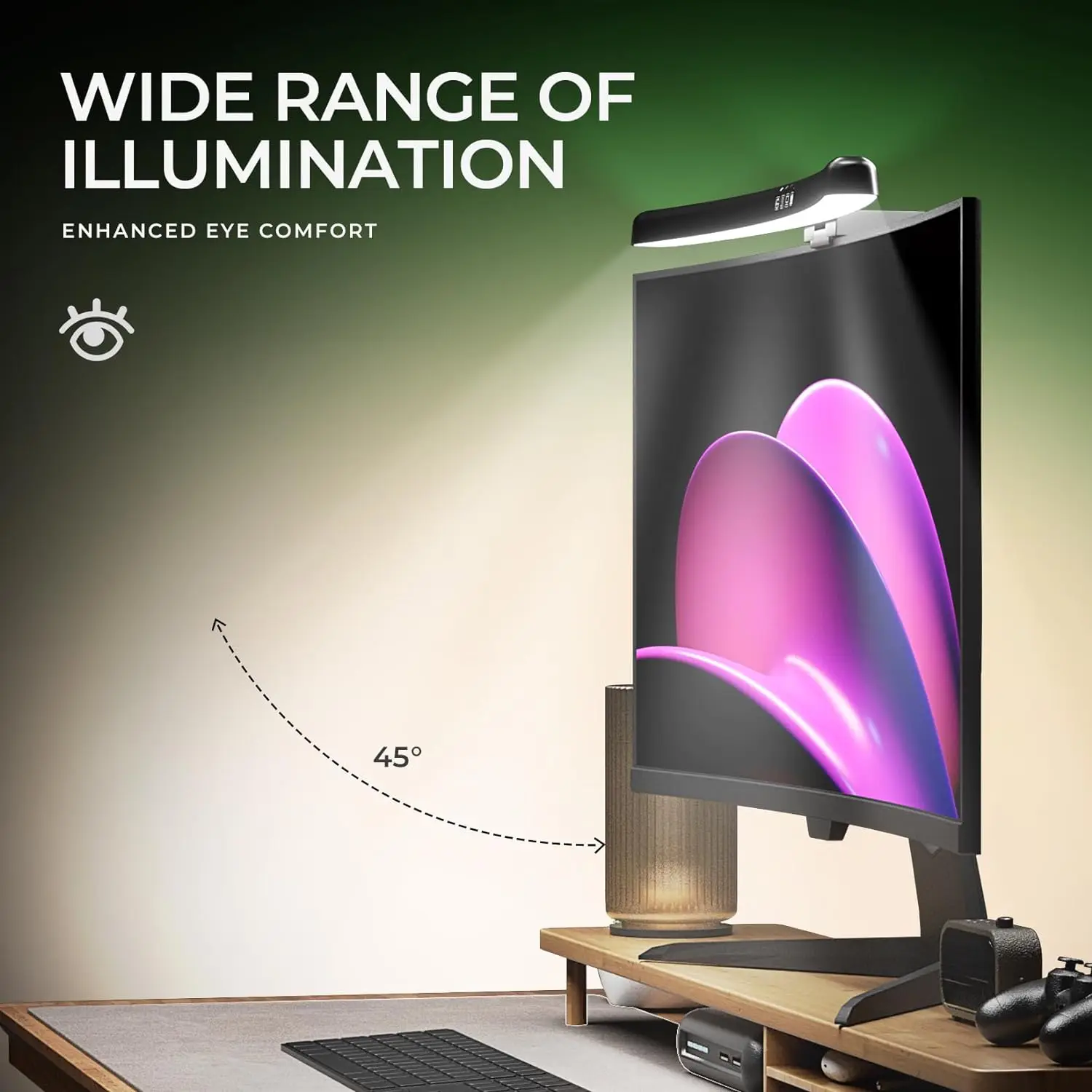 Monitor Licht Bar Gebogen mit  – Gaming Accessories Bedroom Bewertung und Preis