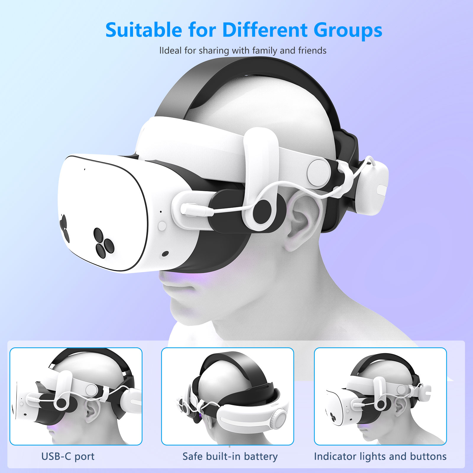 Für Quest3S VR-Headset 12000mA – Gaming Accessories Vr Bewertung und Preis