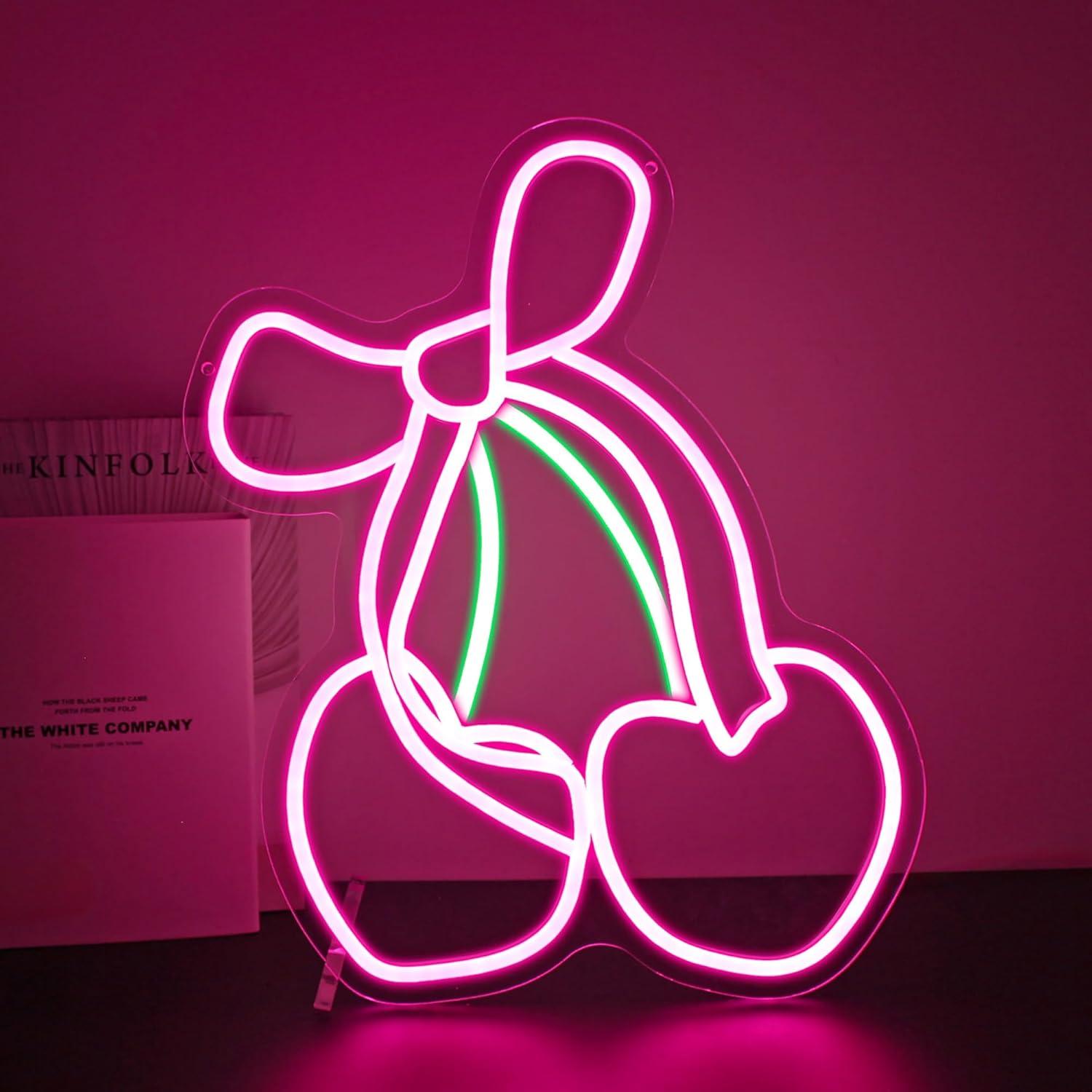 Kirschschleifen-Neonschild USB – Gaming Accessories Shop Bewertung und Preis