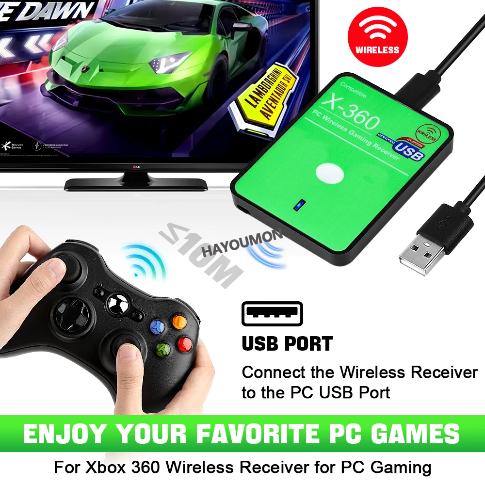 Neuer kabelloser Gaming-Empfän – Gaming Controllers Xbox Accessories Bewertung und Preis