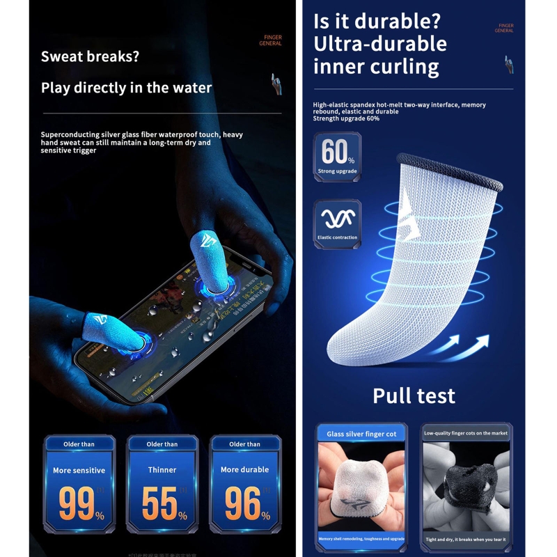 1 Paar Gamer Finger Ärmel schw – Gaming Accessories Phone Bewertung und Preis
