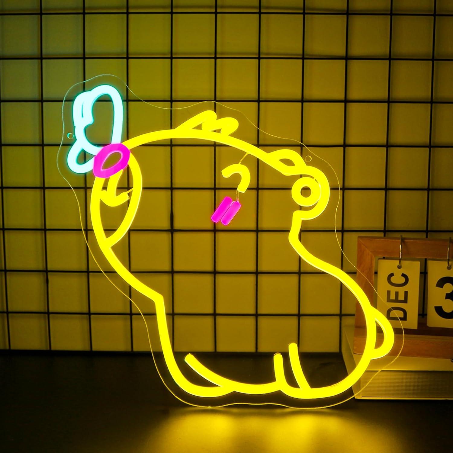 Capybara Neon-Schild USB Dimmb – Gaming Accessories Shop Bewertung und Preis
