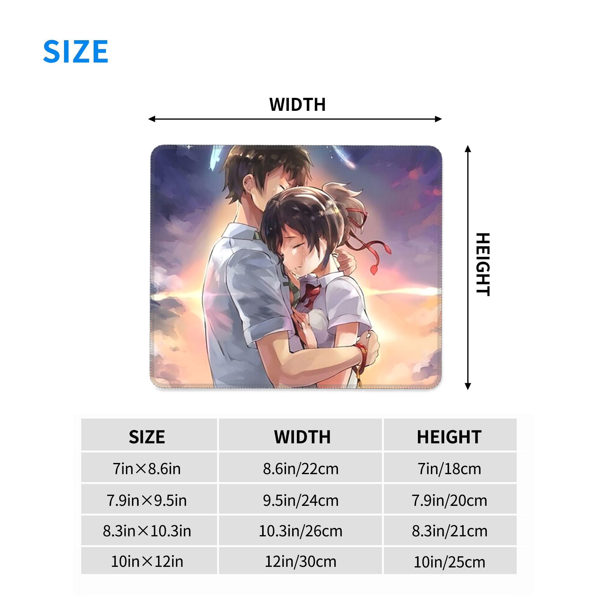 Japanisches Anime-Mauspad „You – Gaming Accessories Name Bewertung und Preis