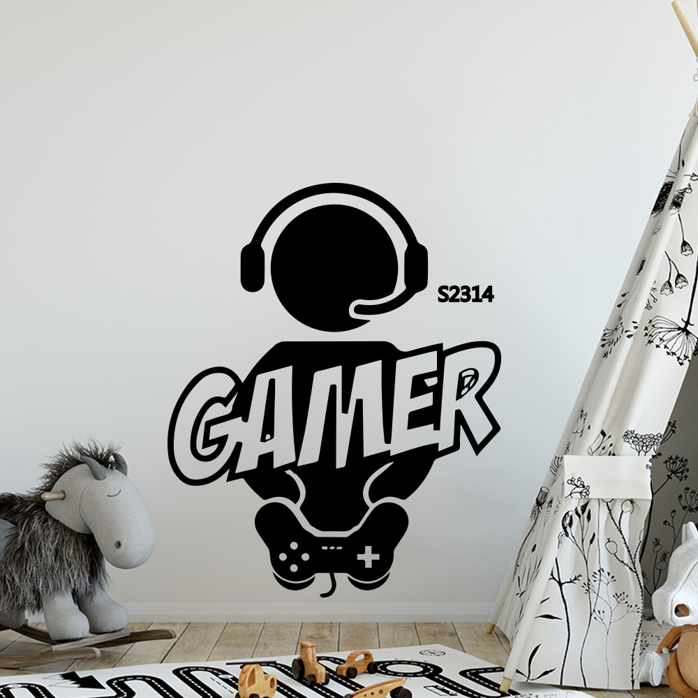 1pc Gamer Wand Kunst Aufkleber – Gaming Accessories Bedroom Bewertung und Preis