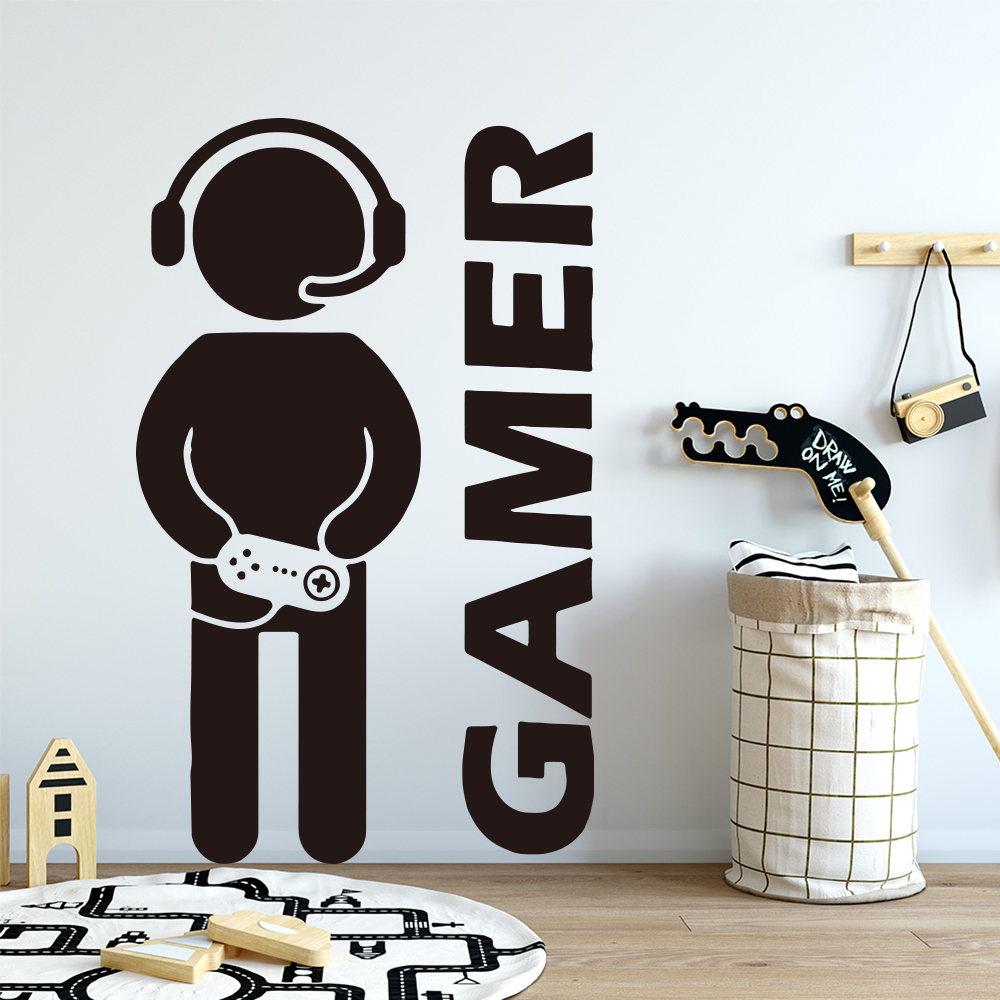 1pc Gamer Wand Kunst Aufkleber – Gaming Accessories Bedroom Bewertung und Preis
