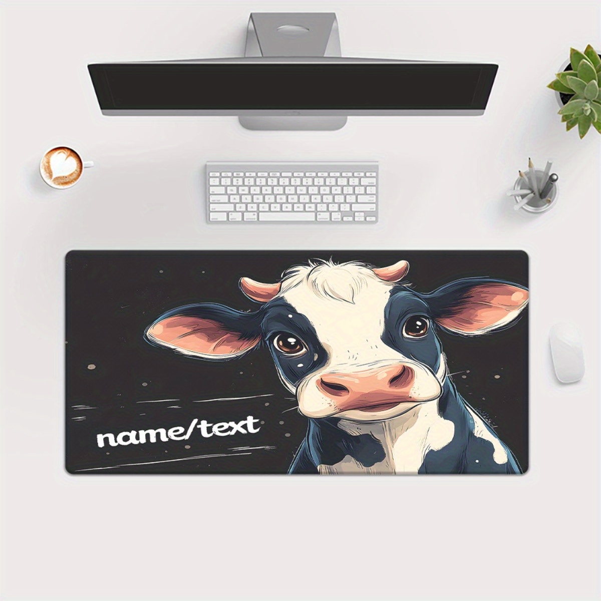 Niedliches Kuh-Cartoon Mauspad – Gaming Accessories Name Bewertung und Preis